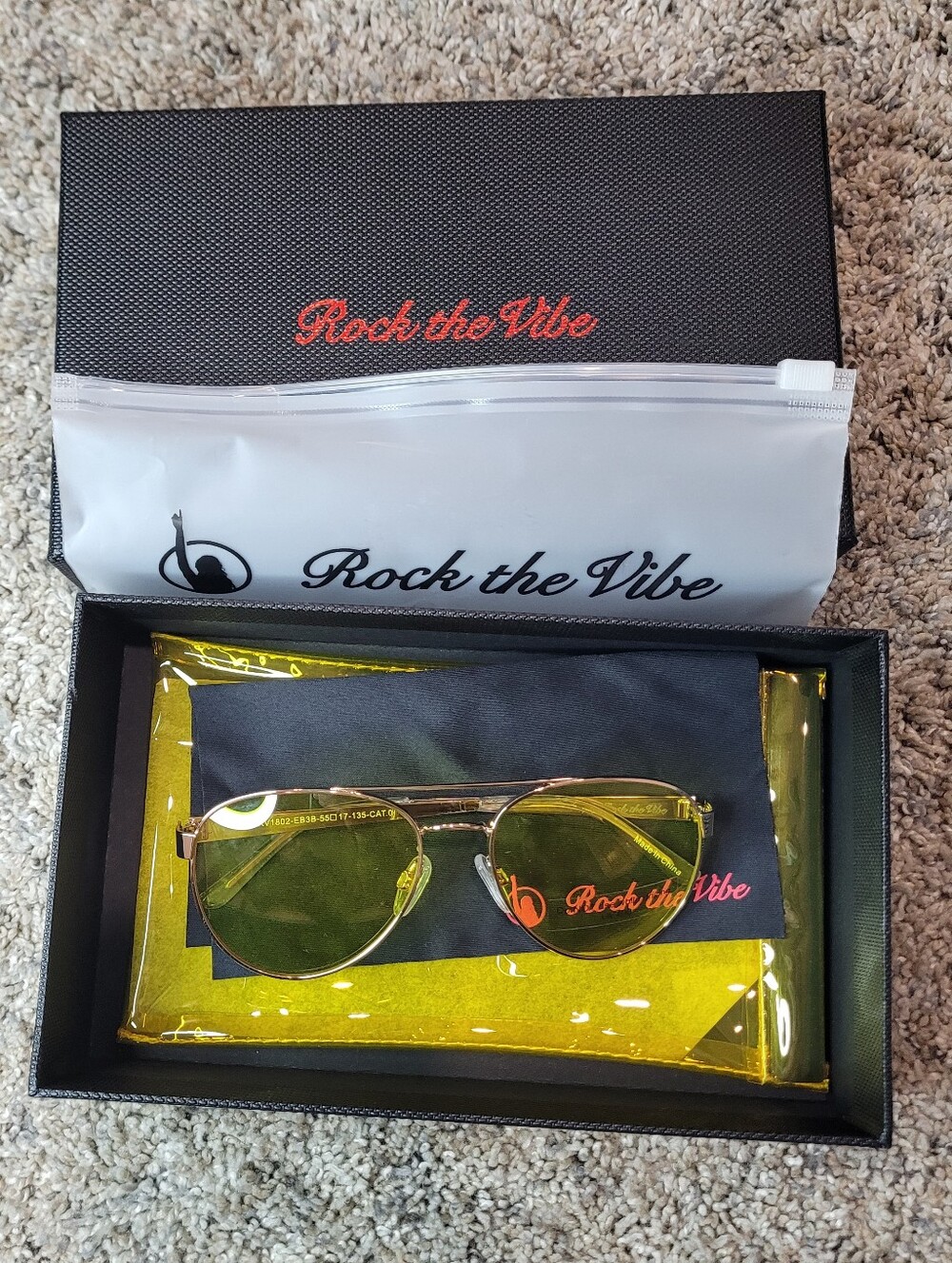 New Rock The Vibe Yellow Lens Vibe Setter Glasses